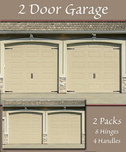 Load image into Gallery viewer, Household Essentials Hinge IT Premium Carriage House Handle &amp; Hinge 6 pc. Black Garage Door Magnet
