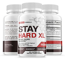 Load image into Gallery viewer, Stay Hard XL Pills, New &amp; Improved Advanced StayHard XL Fast Acting Supplement, StayHardXL Powder Capsules, Tablets Booster, Capsulas Reviews, 1 Month Supply
