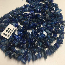 Load image into Gallery viewer, JM Design Natural Blue Kyanite Irregular Nugget Chips Approx 7-8mm 34" Strand for Jewelry Making, Arts and Craft
