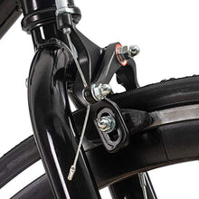 Load image into Gallery viewer, Hiland Road Hybrid Bike Urban City Commuter Bicycle for Youth Comfortable Bicycle 700C Wheels with 6 Speeds Black 58CM
