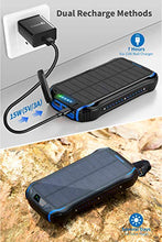 Load image into Gallery viewer, Solar Charger 26800mAh, Solar Power Bank, Portable Charger Battery Pack with 3 Outputs &amp; 2 Inputs(Micro USB ＆ Type-C) Huge Capacity Backup Battery Compatible Smartphone, Tablet and More

