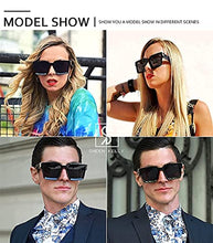 Load image into Gallery viewer, Retro Millionaire Sunglasses Square Metal punk Rock Hip hop Sunglasses men women

