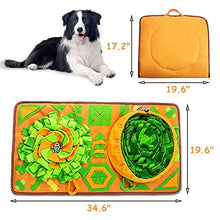 Load image into Gallery viewer, AWOOF Snuffle Mat for Large Dogs, Interactive Dog Puzzle Toys, Enrichment Snuffle Mats Feed Games Encourages Natural Foraging Skills for Cats Dogs Bowl Travel Use, Dog Treat Dispenser Stress Relief
