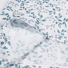 Load image into Gallery viewer, Softan King Bed Sheet Set, 4 PC Green Leaves Printed Brushed Microfiber Elegant Bedding Set, 1 Flat Sheet,1 Deep Pocket Fitted Sheet, and 2 Pillow Cases, Breathable &amp; Silky Soft Feeling Sheets
