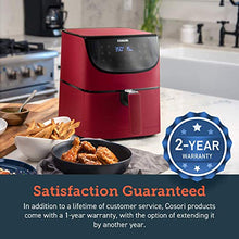 Load image into Gallery viewer, COSORI Air Fryer(100 Recipes, Rack &amp; 4 Skewers),3.7QT Electric Hot Air Fryers Oven Oilless Cooker, 11 Presets, Preheat &amp; Shake Reminder, LED Touch Digital Screen, Nonstick Basket, 1500W, Red
