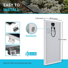 Load image into Gallery viewer, Renogy 12 Volt Solar Panel 100 Watt High-Efficiency Monocrystalline Module PV Charger for RV Battery Boat Caravan and Other Off-Grid Applications, Single, RNG-100D-SS
