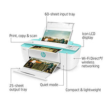 Load image into Gallery viewer, HP DeskJet 3755 Compact All-in-One Wireless Printer, HP Instant Ink, Works with Alexa - Seagrass Accent (J9V92A)
