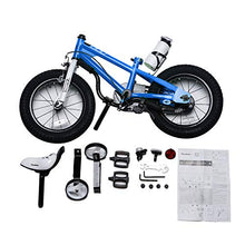 Load image into Gallery viewer, RoyalBaby Kids Bike Boys Girls Freestyle BMX Bicycle with Training Wheels Gifts for Children Bikes 14 Inch Blue
