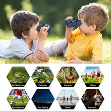 Load image into Gallery viewer, Binoculars for Kids Best Gifts for 3-12 Years Boys Girls 8x21 High-Resolution Real Optics Mini Compact Binocular Toys Shockproof Folding Small Telescope for Bird Watching,Travel, Camping
