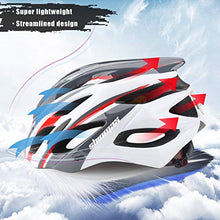 Load image into Gallery viewer, Shinmax Bike Helmet, CPSC/CE Certified Adjustable Light Bicycle Helmet Men&amp;Women Road and Mountain Bicycle Helmet with Visor&amp;Rear Light Met Specialized Cycling Helmet for Adult
