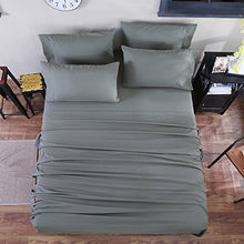 Load image into Gallery viewer, SONORO KATE Bed Sheets Set Sheets Microfiber Super Soft 1800 Thread Count Luxury Egyptian Sheets 16-Inch Deep Pocket Wrinkle Fade and Hypoallergenic - 6 Piece (Queen, Dark Grey)
