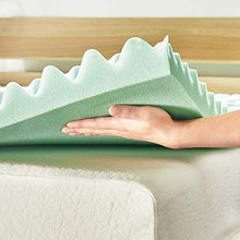 Load image into Gallery viewer, Best Price Mattress 1.5 Inch 5-Zone Memory Foam Mattress Topper, Calming Aloe Vera Infusion, CertiPUR-US Certified, Twin

