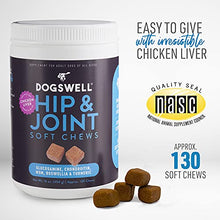 Load image into Gallery viewer, DOGSWELL Hip and Joint Supplement for Dogs - Soft Chews with Glucosamine, Chondroitin, MSM, Boswellia &amp; Turmeric, 1 Pound
