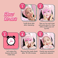 Load image into Gallery viewer, [ peach and ] Ballerina Face Mask Sheet for Kids, Children | Facial Mask made with 100% Cotton (5pcs)
