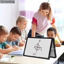 Load image into Gallery viewer, Portable White Board,12×16inches Small Dry Erase Board Double-Side Desktop Foldable Magnetic Whiteboards Easel Stand for Kids Education,Office and Home&amp;School-Color Black
