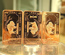 Load image into Gallery viewer, Metal Art Collection - 1 oz One Troy Ounce USA American Buffalo .999 Fine Copper Bullion Bar Ingot Cu Element CMCMINT
