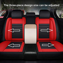Load image into Gallery viewer, SOGLOTY Car Seat Covers Faux Leather Auto Vehicle Front Back Seat Cushion Cover Protector for Cars SUV Pick-up Truck Universal Full Set for Auto Interior Accessories (Front Rear, Pink)

