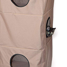 Load image into Gallery viewer, K&amp;H PET PRODUCTS Hangin&#39; Cat Condo Large Tan 23&quot; x 16&quot; x 65&quot; Cat Furniture
