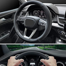 Load image into Gallery viewer, Nappa Premium Leather car Steering Wheel Cover, Non-Slip, Breathable, Universal 15 inches, Black
