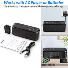 Load image into Gallery viewer, Sound Machine- White Noise Machine with 42 Soothing Sounds for Sleeping Adults Baby, Kids, Portable Sleep Therapy Machine Powerd by Battery or AC,5 Timer, Headphone Jack, Noise Maker for Home Office
