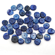 Load image into Gallery viewer, 40 Pcs Small Blue Kyanite Rondelle Beads Avg 10mm
