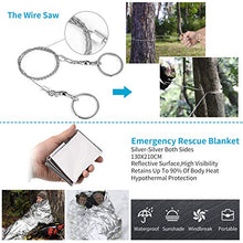 Load image into Gallery viewer, JINAGER Survival kit, Professional Emergency Survival gear 15 in 1, Upgraded Tactical Defense Tool for Hiking Camping Climbing Adventures, Emergency Tool Gift for Men Boy Car
