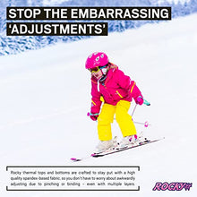 Load image into Gallery viewer, Rocky Thermal Underwear For Girls (Thermal Long Johns Set) Shirt &amp; Pants, Base Layer w/Leggings/Bottoms Ski/Extreme Cold (Christmas - Large)
