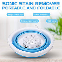 Load image into Gallery viewer, Portable Mini Washing Machine,CAMTOA Folding Turbo Washer Lightweight Travel Ultrasonic Turbine USB Powered Laundry Tub for Camping Dorms Apartments College Business Trip Clothes

