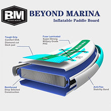 Load image into Gallery viewer, BEYOND MARINA Inflatable Paddle Boards Featherlight® Stand Up Paddleboard, 10'6"x32" x6" Surf Board with D Rings | Premium SUP Accessories, Backpack, Carbon Paddle, 10L Dry Bag, Hand Pump, Leash
