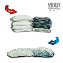 Load image into Gallery viewer, Vacuum Storage Bags | 14 PACK | 5 X JUMBO, 3 X LARGE, 3 X MEDIUM, 3 X SMALL | 80% MORE STORAGE for Clothes Blankets Duvets &amp; Much More | Works with Any Vacuum Cleaner FREE Hand-Pump For Travel
