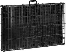 Load image into Gallery viewer, AmazonBasics Single Door Folding Metal Dog Crate Kennel with Tray, 36 x 23 x 25 Inches
