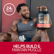 Load image into Gallery viewer, Optimum Nutrition Gold Standard 100% Whey Protein Powder, White Chocolate, 5 Pound (Packaging May Vary)
