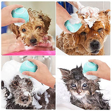 Load image into Gallery viewer, 2Pack Dog Bath Brush Soft Silicone Pet Shampoo Massage Dispenser Hair Fur Grooming Shower Brush for Short Long Haired Dogs and Cats Washing Deshedding
