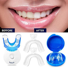 Load image into Gallery viewer, VieBeauti Teeth Whitening Kit - 5X LED Light Tooth Whitener with 35% Carbamide Peroxide, Mouth Trays, Remineralizing Gel and Tray Case - Built-In 10 Minute Timer Restores Your Gleaming White Smile
