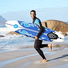 Load image into Gallery viewer, GYMAX Surfboard, 6&#39; Body Board with Removable Fins &amp; Protective Leash, Non-Slip Surfing Board for Surfing, Fishing Water Yoga
