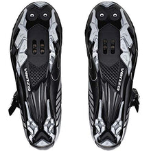 Load image into Gallery viewer, Venzo Mountain Men's Bike Bicycle Cycling Shoes - Compatible with Shimano SPD Cleats - Good for Spin Cycle, Off Road and MTB Buckle Strap + Multi-Use Pedals &amp; Cleats - Size 8
