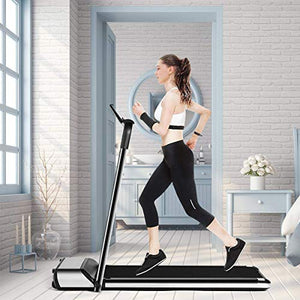 GOPLUS Ultra-Thin Electric Folding Treadmill, Installation-Free Design, Low Noise Perfect for Home Use
