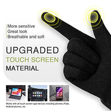 Load image into Gallery viewer, Womens Winter Warm Gloves, Touchscreen Texting Fleece Lined Windproof Driving Gloves Hand Warmer By Alepo (Black&amp;Burgundy-L)
