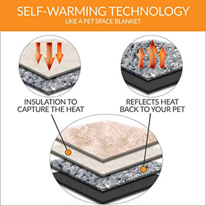 K&H Pet Products Self-Warming Pet Pad, 21" x 17", Gray/Black