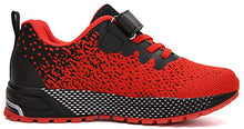 Load image into Gallery viewer, KUBUA Kids Sneakers for Boys Girls Running Tennis Shoes Lightweight Breathable Sport Athletic Red
