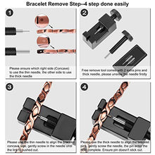 Load image into Gallery viewer, Feraco Magnetic Bracelets for Women Arthritis Pain Relief Elegant Stainless Steel Strong Magnets Therapy Bracelet, Silver Gold
