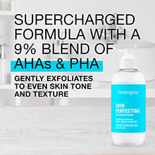 Load image into Gallery viewer, Neutrogena Skin Perfecting Daily Liquid Facial Exfoliant with 9% AHA/PHA Blend for Normal &amp; Combination Skin, Smoothing &amp; Brightening Leave-On Exfoliator, Oil- &amp; Fragrance-Free, 4 fl. oz
