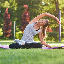 Load image into Gallery viewer, HemingWeigh Super Thick, Extra Comfy, Moisture-resistant, Durable NBR Yoga Mat, 1/4 Inch, Light Weight, Perfect For Yoga, Exercise, &amp; Workout Mat with Carrying Strap (Purple)
