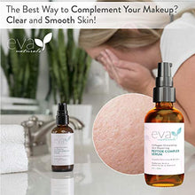 Load image into Gallery viewer, Natural Collagen Peptide Complex Serum, Large 2 oz. Bottle – Anti-Aging Serum for Face + Hyaluronic Acid and Vitamin E Plumps Wrinkles, Repairs and Brightens Skin, and Fades Dark Spots by Eva Naturals
