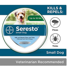 Load image into Gallery viewer, Seresto Flea and Tick Collar for Dogs, 8-Month Flea and Tick Collar for Small Dogs, Up to 18 Pounds
