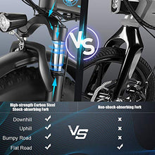Load image into Gallery viewer, Speedrid Folding Electric Bike Fat Tire Electric Bike 20" 4.0, 500W Powerful Motor, 36V 12.5Ah Removable Battery and Professional 6 Speed
