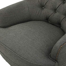 Load image into Gallery viewer, Christopher Knight Home Tafton Fabric Club Chair and Ottoman Set, 2-Pcs Set, Grey
