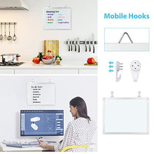 Load image into Gallery viewer, 11&quot; x 14&quot; White Boards, Ohuhu 2 Packs Double Side Magnetic Hanging Whiteboards/ Dry Erase Board with 8 Whiteboard Markers, Dry Erase White Board for Fridge, Wall, Glasses, Home Office Aluminum Frame

