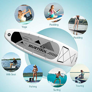 MURTISOL Inflatable Paddle Board Stand Up Paddle Board Memphis Black