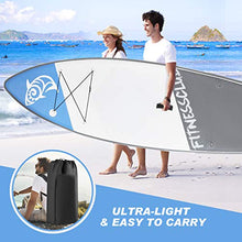 Load image into Gallery viewer, Inflatable Stand Up Paddle Board,10‘x32‘’x5‘’ Durable Lightweight Touring SUP Accessories, Wide Stance, Non-Slip Deck,10L Waterproof Bag Leash,Pump,Carry Bag, Standing Boat for Youth Adult (Blue)
